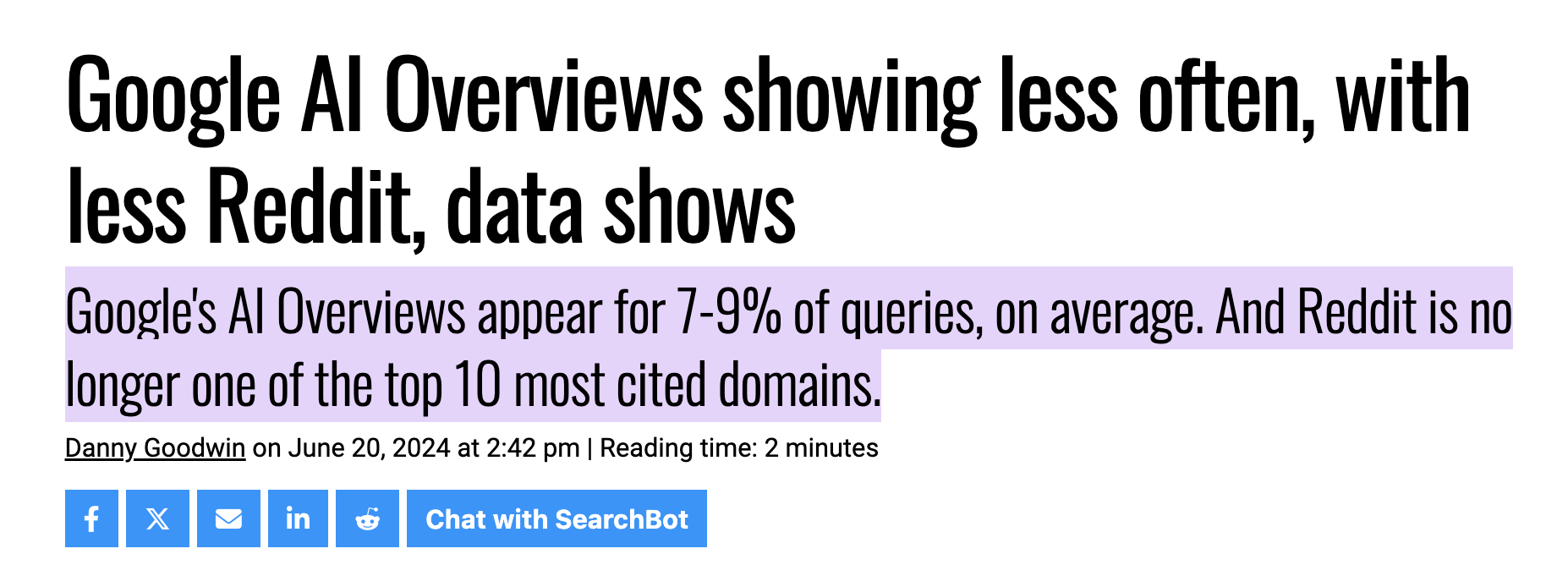 ai overviews show up rate for law firms